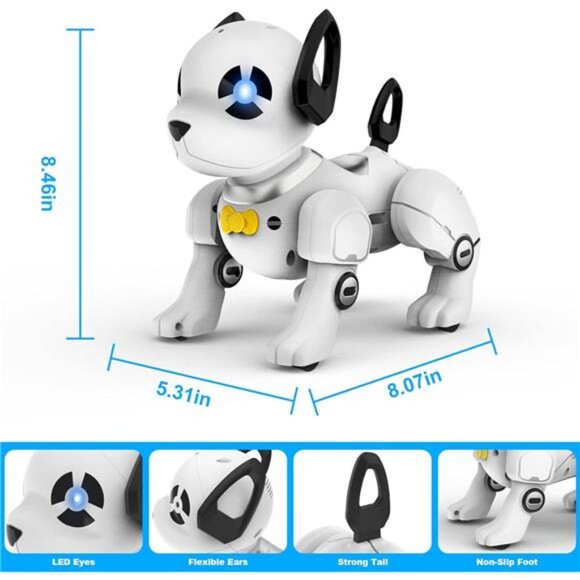Remote Control Robot Dog Toy, RC Dog Programmable Smart Interactive Robotic - Picture 6 of 7